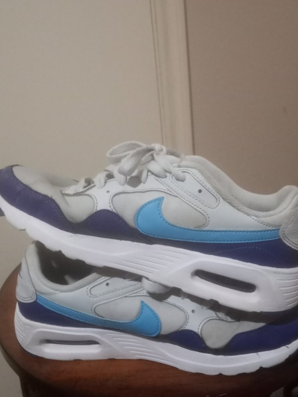 Nike Air Max Shoes Mens Size 7.5 White Blue CW4555-012 Running Sneakers Athletic - Picture 11 of 13